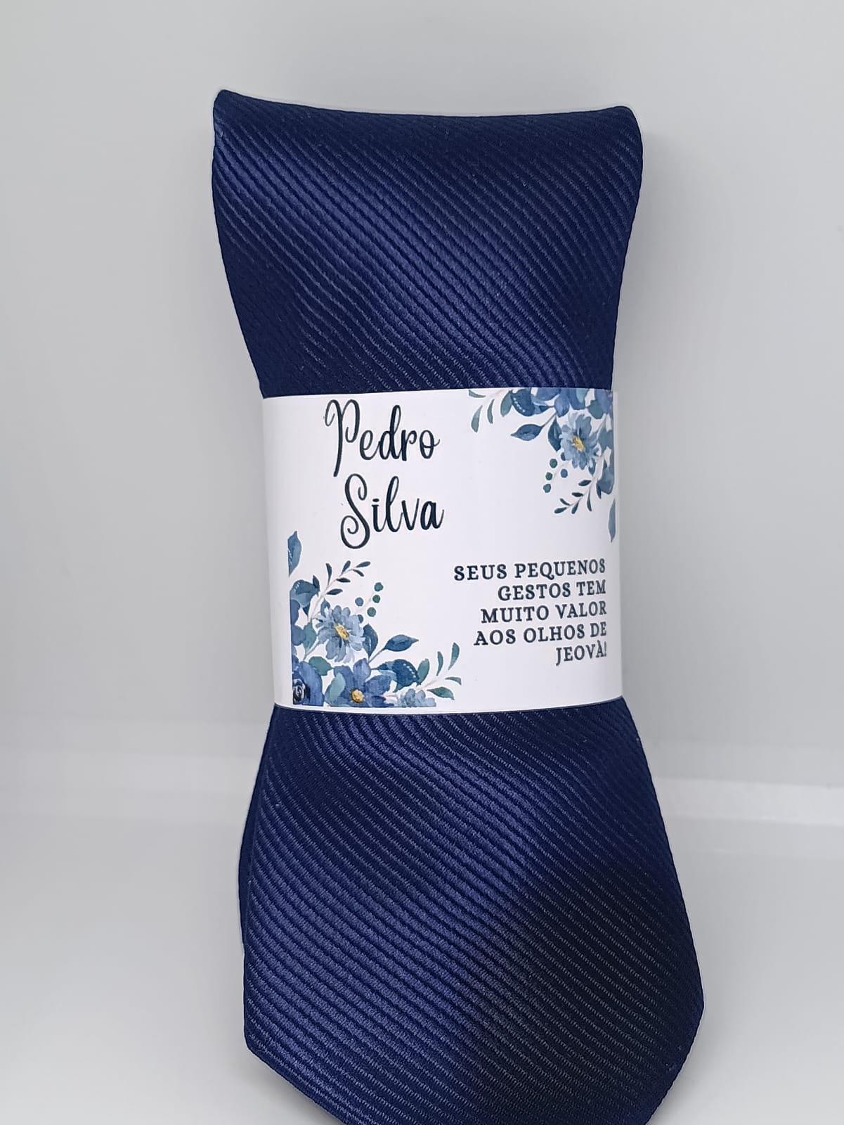 Gravata personalizada azul